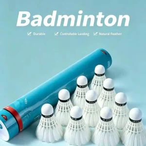 Lightweight Professional Hybrid Goose Feather Ball Badminton Shuttlecocks Anhui 2 Layer Sandwich Cork Head Tournament Super