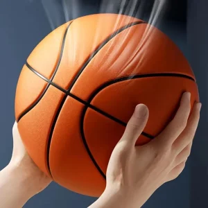 Lightweight and Noiseless Basketball Safe PU Foam Ball Indoor Training Quiet Dribbling High Bounce Basketball Ball