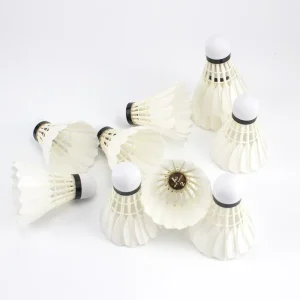 Linton LT 2 Duck Air Feather Nature White 2 Layer Cork Head Daily Training Shuttlecock Badminton