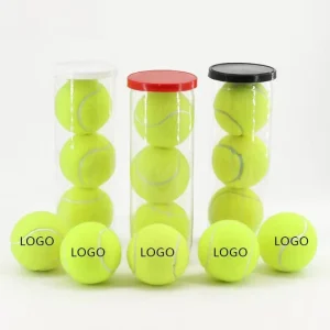 Logo Printed 2.5 Inches 45% 57% Wool Tennis Rubber Ball Padel Ball