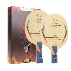 Loki Rxton 5Pro Inner Provincial 5 Wood 2 Basalt Carbon Ping Pong Blade Clear Crisp Feel Table Tennis Bat