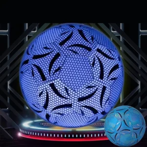 Luminous Fluorescent Reflective Glow in the Dark Soccer Ball Size 5 Model 506 Training for Elementary School Students