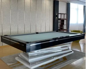 Luxury 7/8/9FT Snooker Pool Table Solid Wood Structure Slate Cushion Leather Drop Pockets Customizable Billiard Table with Cue
