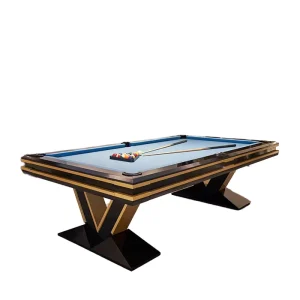 Luxury Customized Modern 9ft 8ft Pool Table V Shape Solid Wood Legs Multi-Functional Home Game Room Snooker Billiard Table