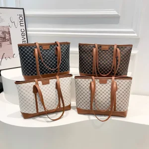Luxury Fashion Ladies Handbags PU Leather Single Strap Zipper Tote and Messenger Shoulder Bag for Women All Seasons