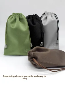 Luxury Velvet Drawstring Pouch for Power Bank and Electronic Gadgets Eco friendly Portable Handbag with Shockproof Design
