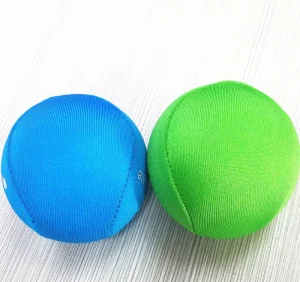 Lycra Fabric Covered TPR Gel Sports Toy Stress Relief Waterproof Skipping Bouncing Ball Soft Rubber Beach Bouncy Ball
