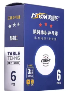 M40+ White ABS Material Table Tennis Competition Ball 6 pack for Table Tennis Players