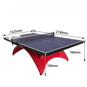 MDF Foldable Ping Pong Table 25mm thick with Arched Legs for Professional Indoor Outdoor Table Tennis Competitions Entertainment