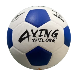 Machine Stick Soccerball Custom Logo Color 32Panel White Blue Embossed PVC 5# 380-400g Training Recreation AXINGZHILONG Model