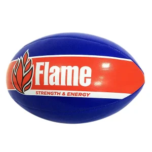 Machine Stitched Custom Logo Printed PVC Promotional Rugby Ball