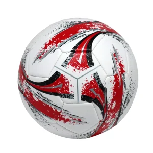 Machine Stitched PVC PU Leather Customized Soccer Football Ball Size 5 REACH BSCI Certified