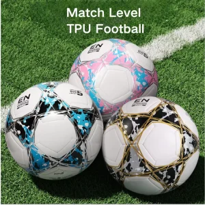 Machine sewn Soccer Ball Custom Logo Graphic Pattern Size 3 4 5 PVC PU 470g European Championship Copa America Matches