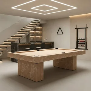 Made in China Solid Wood Slate Billiard Table 9ft Personalized Bespoke Design Customized for High-end Hotel Project Orders