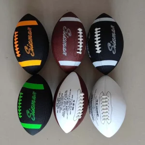 Manufacture Customized Fashion Size 9 Football PU Leather Rugby Ball for Sales American Football