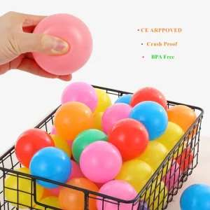 Manufacture Larger 65mm 70mm 2.75inch Commerical Ball Pit Balls Kids Bulk Pit Ball Bulk 5000