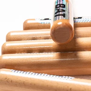 Manufacture Solid Wood Beech High Polished Baseball Softball Bat One Hand Trainer Stick