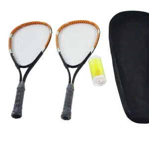 Manufacture Tennis and Squash Racket Set with Steel Grip and Nylon Net