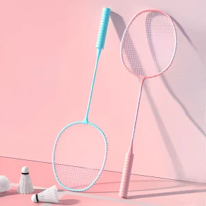 Manufacturer Badminton Racket Double Set Adult Durable High Elasticity High Appearance Value Foam Handle