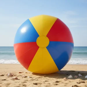 Manufacturer Customized PVC Beach Ball Team Building Blue Red Yellow Colors for Ages 14+ Years