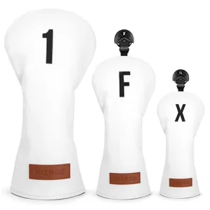 Manufacturer Design Patch Logo Golf Wood Headcover Golf Club Head Covers Leather Golf Driver Headcover