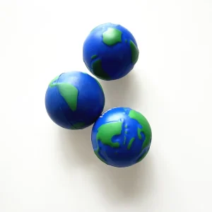 Manufacturer Eco friendly Soft Foam Global Earth Stress Ball
