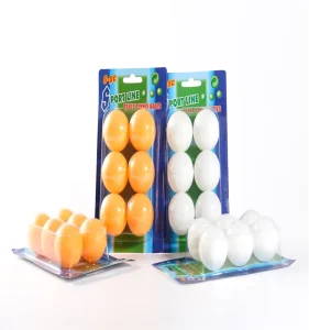 Manufacturers Direct Table Tennis ABS 40+ White Yellow 6 Suction Card Packaging Competition Training Balls
