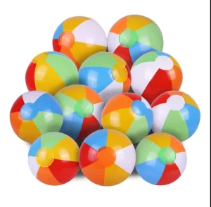 Mart 35cm Custom Beach Balls PVC Colorful Pool Party Summer Inflatable Beach Ball