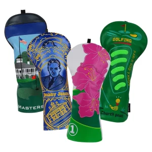 Masters Series Golf Accessories Durable PU Leather Golf Driver Club Head Cover Customized Eco Friendly Golf Headcovers