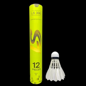 Match Ball Club Professional Training Duck Feather Double Cork Head Stable Flight Lingshang LS300 OEM Supported Factory Sport