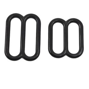 Matte Black 20mm 25mm 8 Shape Metal Tri Glide Adjustable Slider Buckle