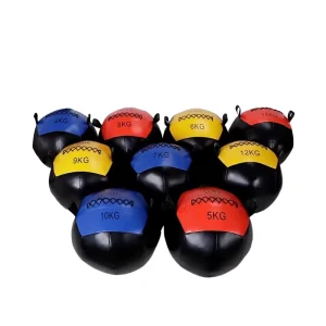 Medicine Ball Fitness Non Elastic Solid Soft Yoga PU Material 1kg-12kg Gravity Training Equipment