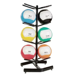 Medicine Ball Rack with Wheels for 8 Balls Gym Ball Storage Rack HRIR03 8
