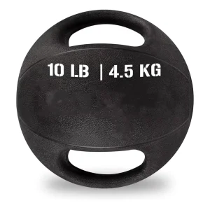 Medicine Ball with Dual GripWeight Ball with Handles Textured Grip Exercise Ball Strength Training Core Workouts
