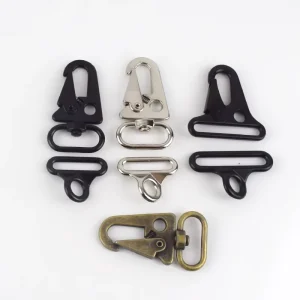 MeeTee BF247 Outdoor Camping Backpack Hook Carabiner Equipment Belt Clip Alloy Hanging Belt Buckle with Key Ring