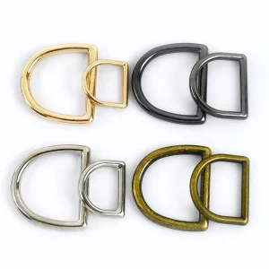 MeeTee BF359 10 38mm Metal D Ring Buckle Connecting Strap Adjuster for Handbags Special Bag Parts & Hardware