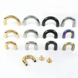 Meetee KY552 9*16mm Metal D Ring Arch Bridge Buckles Handbag Strap Hook Side Clip Clasp Accessories Bag Parts Accessories