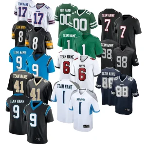 Men Embroidered USA American Football Jersey All Team Rugby Uniform Stitched Football Shirts for Men