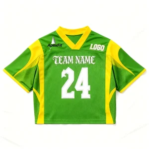 Men’s Plus Size American Football Jersey Embroidered Rugby Uniform Shirts Short Sleeve Breathable Printed