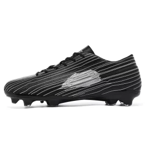 Men’s Synthetic Leather Soccer Cleats Firm Ground Football Boots Professional Training Soccer Shoes