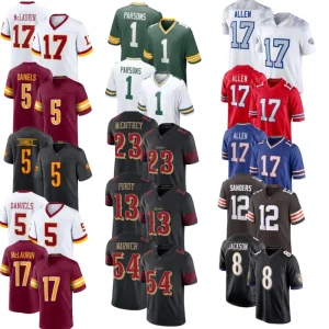 Men’s Washington #5 Jayden Danielsc #17 Terry McLaurin #21 Sean Taylor and so on Stitched American Football Jerseys