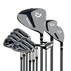 Mens Womens Golf Club Set High Elasticity Carbon Material for Improved Accuracy and Power