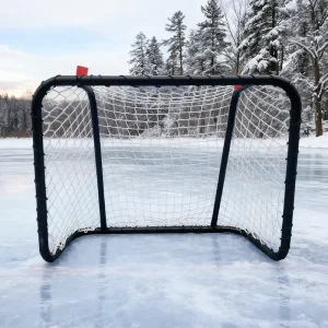 Metal Mini Hockey Goal Hockey Net for Youth Indoor Outdoor Goal Training Portable Ice Hockey Goal