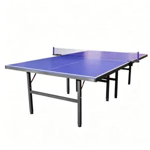 Metal Thick Foldable Indoor Table Tennis Table with Eco Friendly Design Includes Balls Net