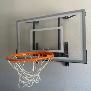 Mini 30 X 22 Inch Hanging Wall Basketball Hoop for Kids Easy Install