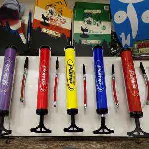 Mini Inflatable Soccer Ball Basketball Volleyball Pump Ball Air Pump Hand Air Pump Needle Court Equipment