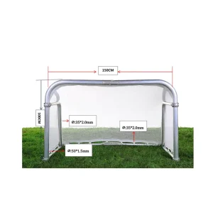 Mini Size Indoor Outdoor Foldable Portable Aluminum Soccer Goals With Weather Resistant Nylon Net For Kids