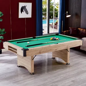 Modern Indoor Portable MDF 7ft Folding Pool Billiard Tables With Full Accessories