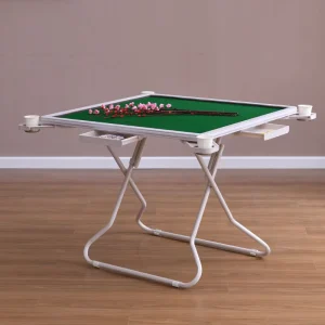 Modern Metal Folding Mahjong Table 4 Players Multi-function Lightweight Dormitory Hand Rubbing Chess Card Table