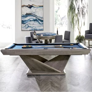 Modern Pool Table Billiard Multi functional Pool Table Luxury Design Solid Wood Legs and Slate Cushions 8 Ball Pool Table